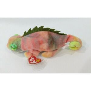 TY  Beanie Baby Iggy ( error tags & Tush ) Suppose to say Rainbow.